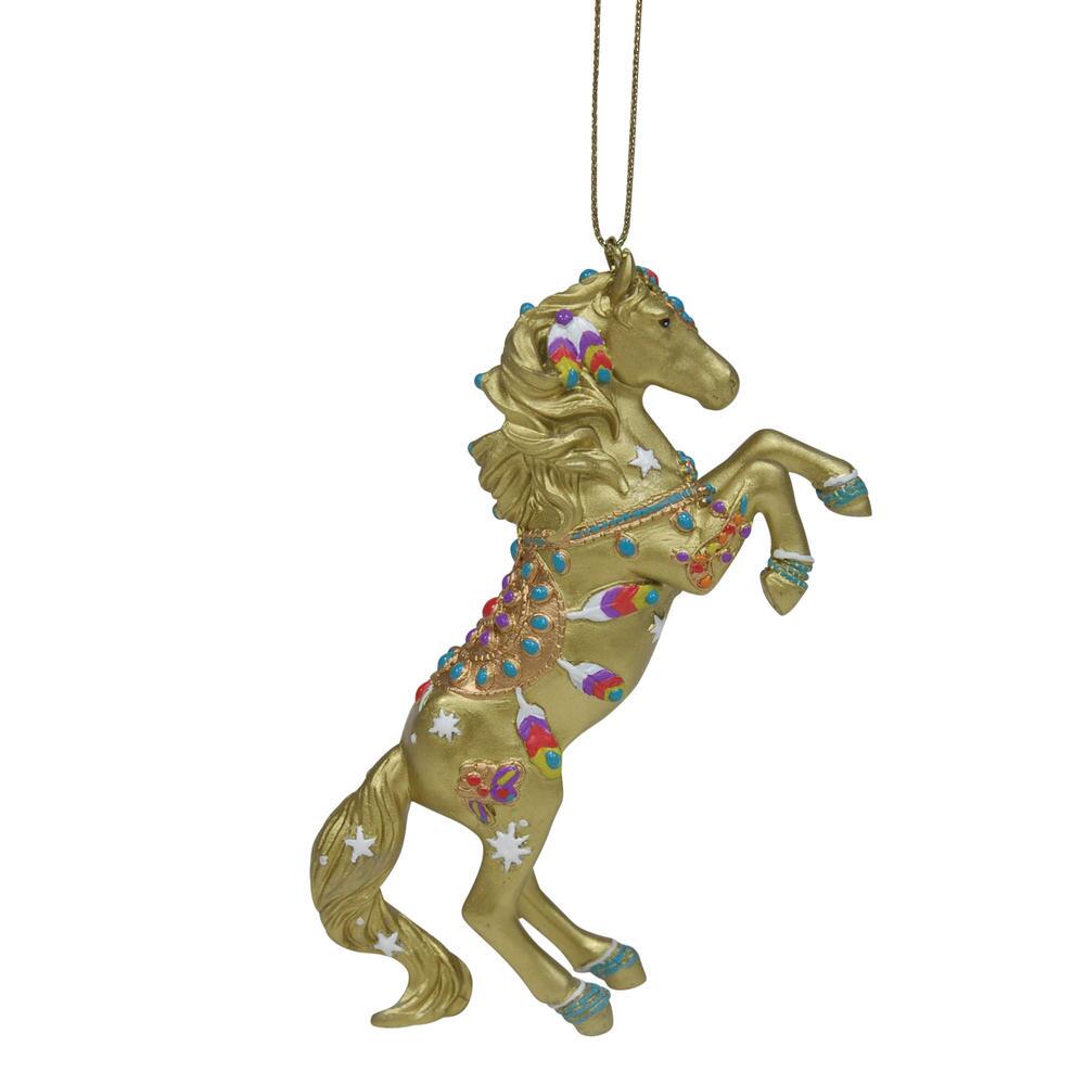 Trail of Painted Ponies Golden Jewel Pony ornament